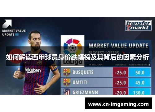 如何解读西甲球员身价跌幅榜及其背后的因素分析 如何解读西甲球员身价跌幅榜及其背后的因素分析
